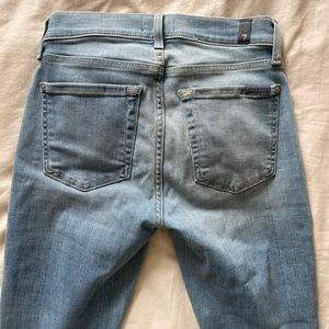 7 For All Mankind light wash jeans